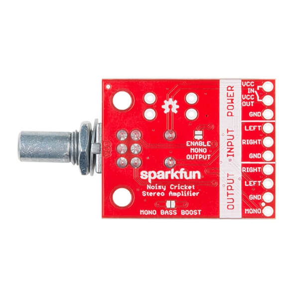 SparkFun Noisy Cricket Stereo Amplifier - 1.5W - Thumbnail