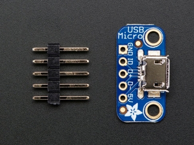 USB Micro-B Breakout Board - 2