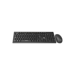 Wireless Q Multimedia Keyboard + Mouse Set Black - Thumbnail