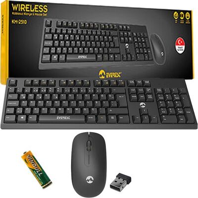 Wireless Q Multimedia Keyboard + Mouse Set Black